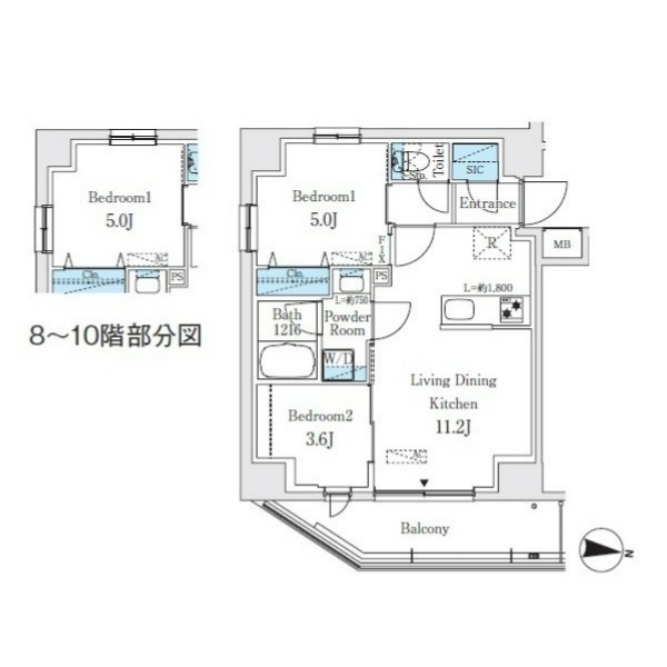 2LDK